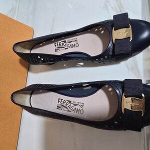 Salvatore Ferragamo Women's Black Flats